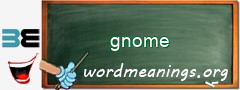 WordMeaning blackboard for gnome